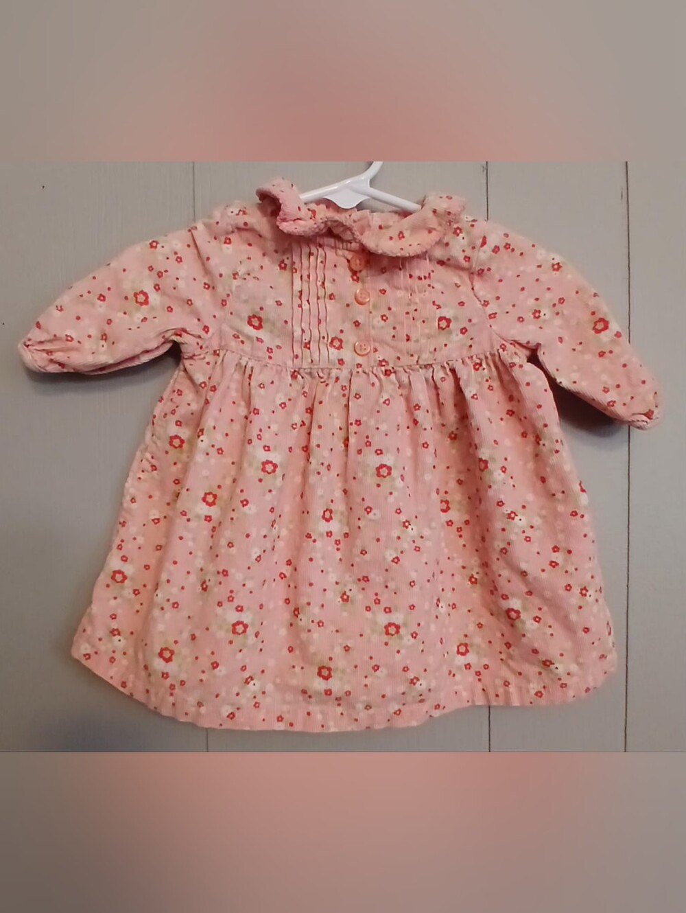 Gymboree Outlet My First Pet Girls 0-3 Months Floral Corduroy Dress
